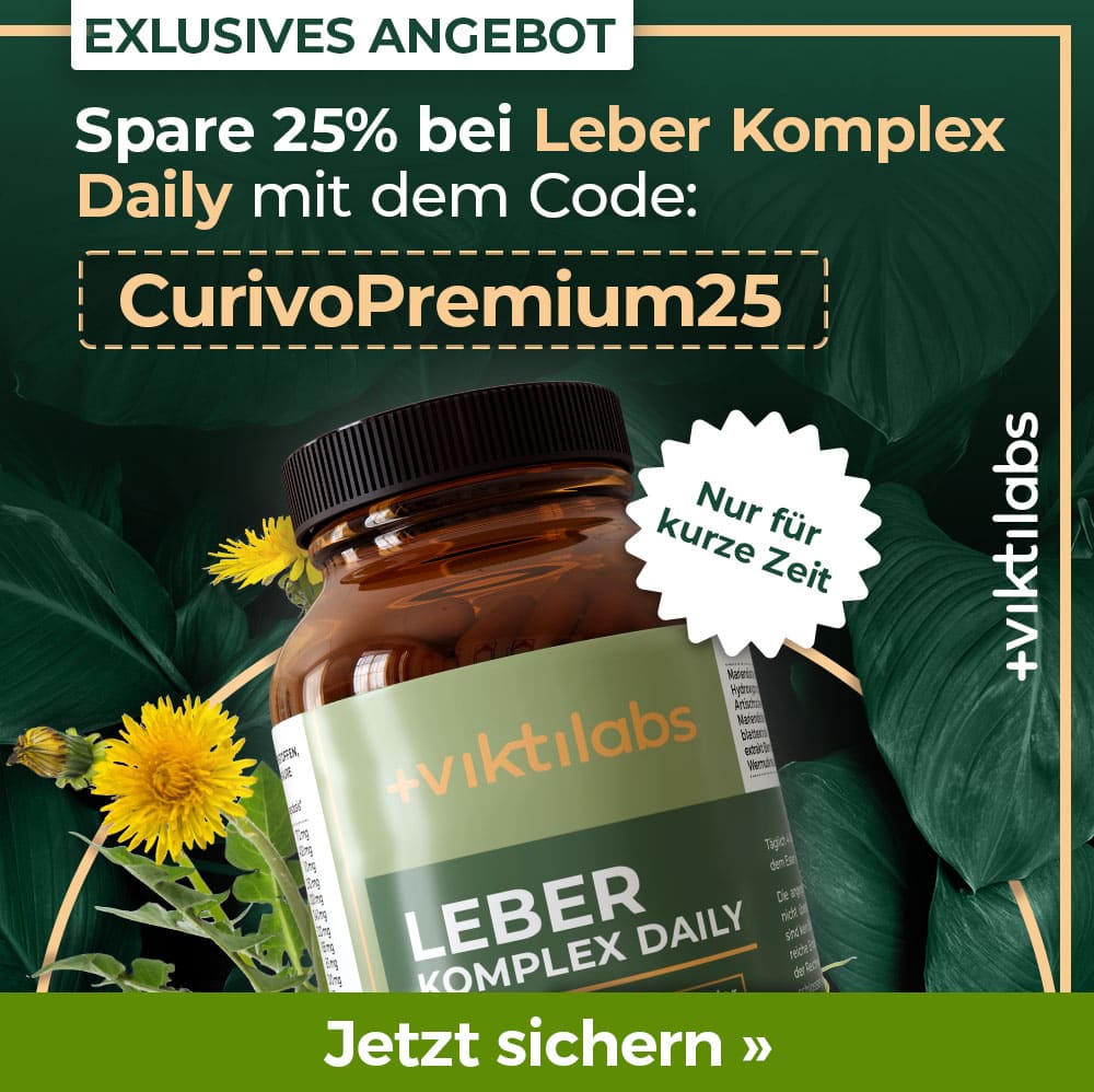 Werbung: 25% Rabatt auf den Leber-Komplex von Viktilabs mit dem Code CurivoPremium25