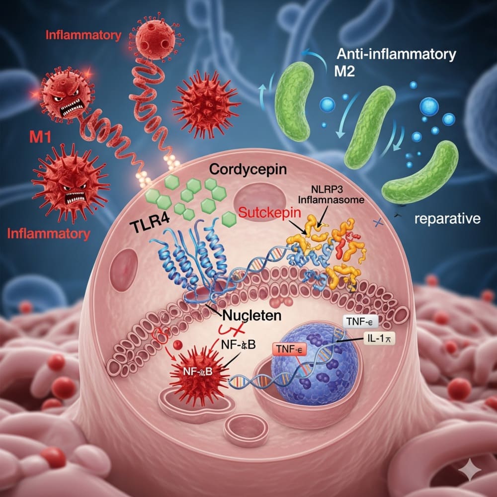 Molekulare Entzündungshemmung: Die Wirkmechanismen von Cordyceps auf zellulärer Ebene
