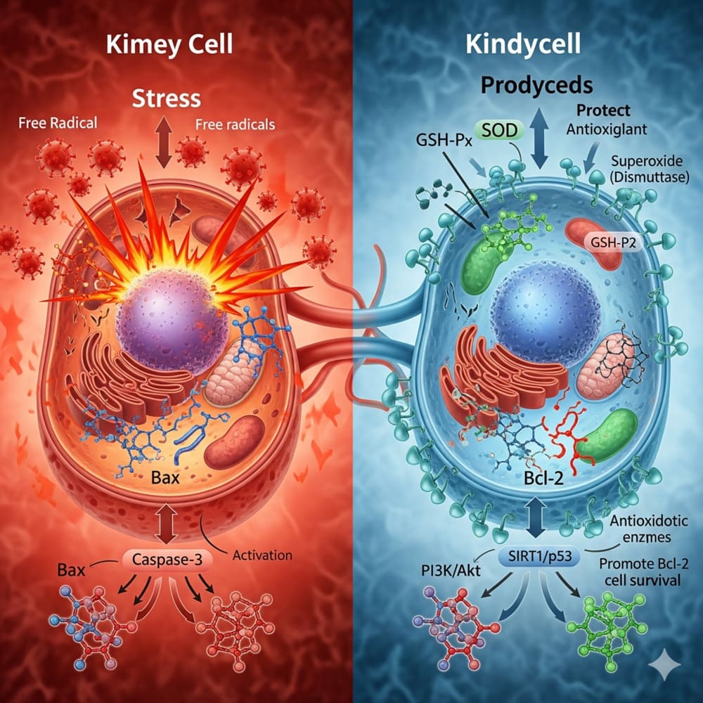 Antioxidative und anti-apoptotische Effekte von Cordyceps auf Nierenzellen