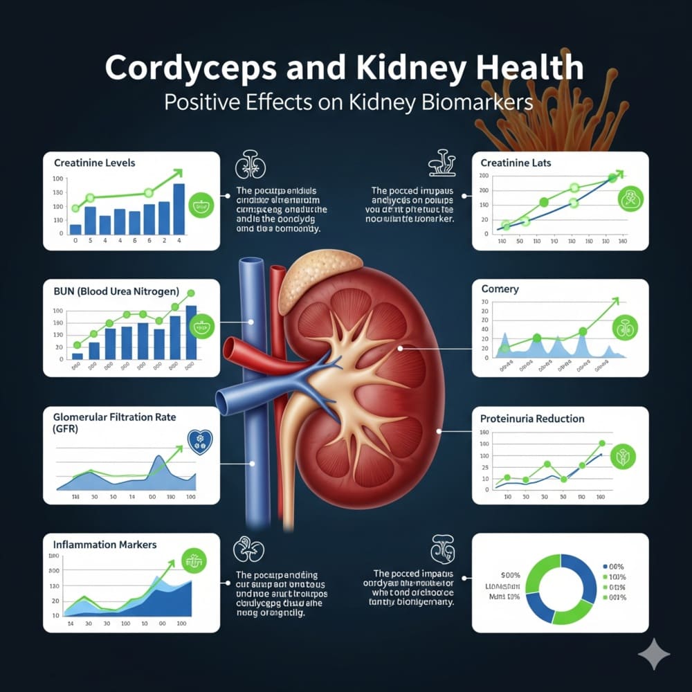 Cordyceps und Nierengesundheit: Positive Effekte auf Nieren-Biomarker