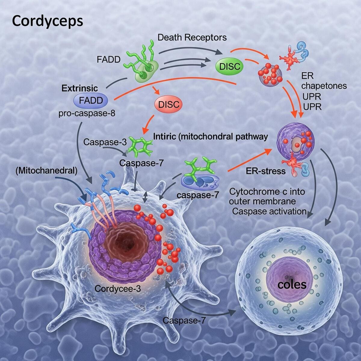 Selektiver Zelltod: Wie Cordyceps Apoptose in Krebszellen auslöst 