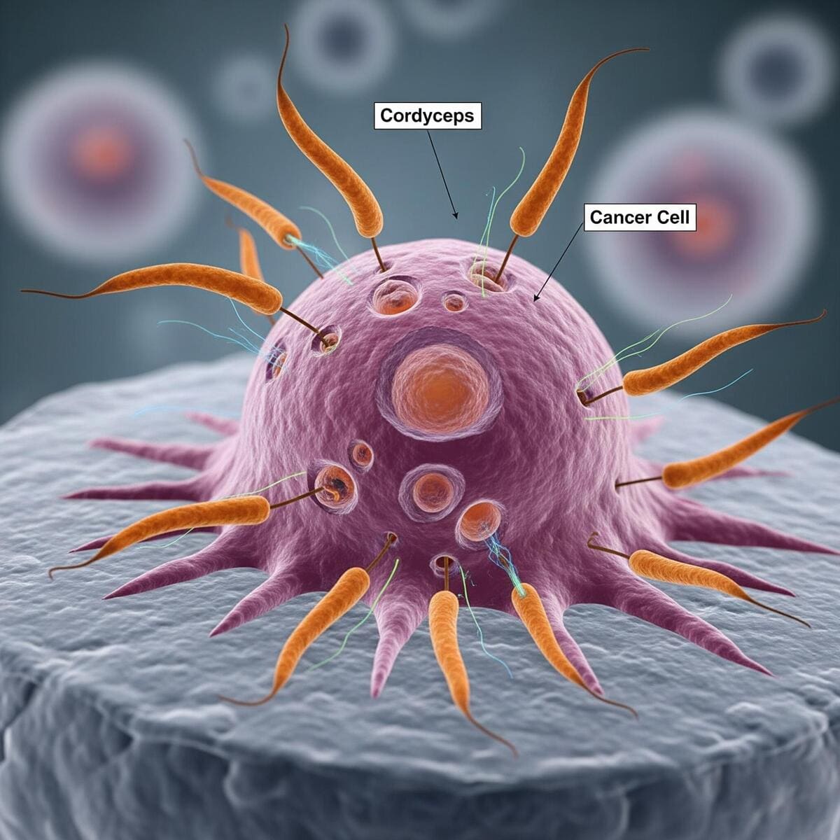 Der vielseitige Angriff des Cordyceps auf Krebszellen