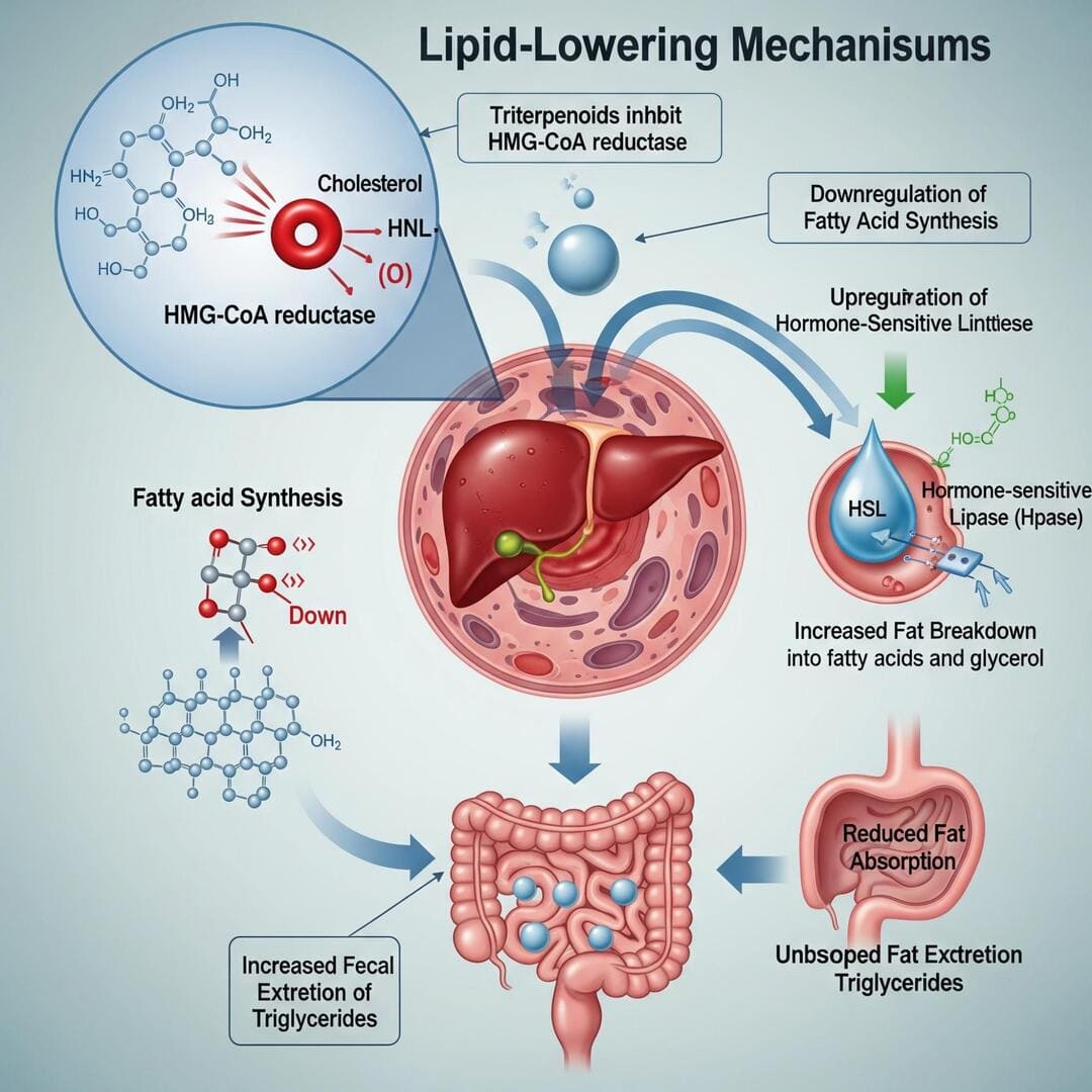 Lipidsenkende Wirkmechanismen von G. lucidum