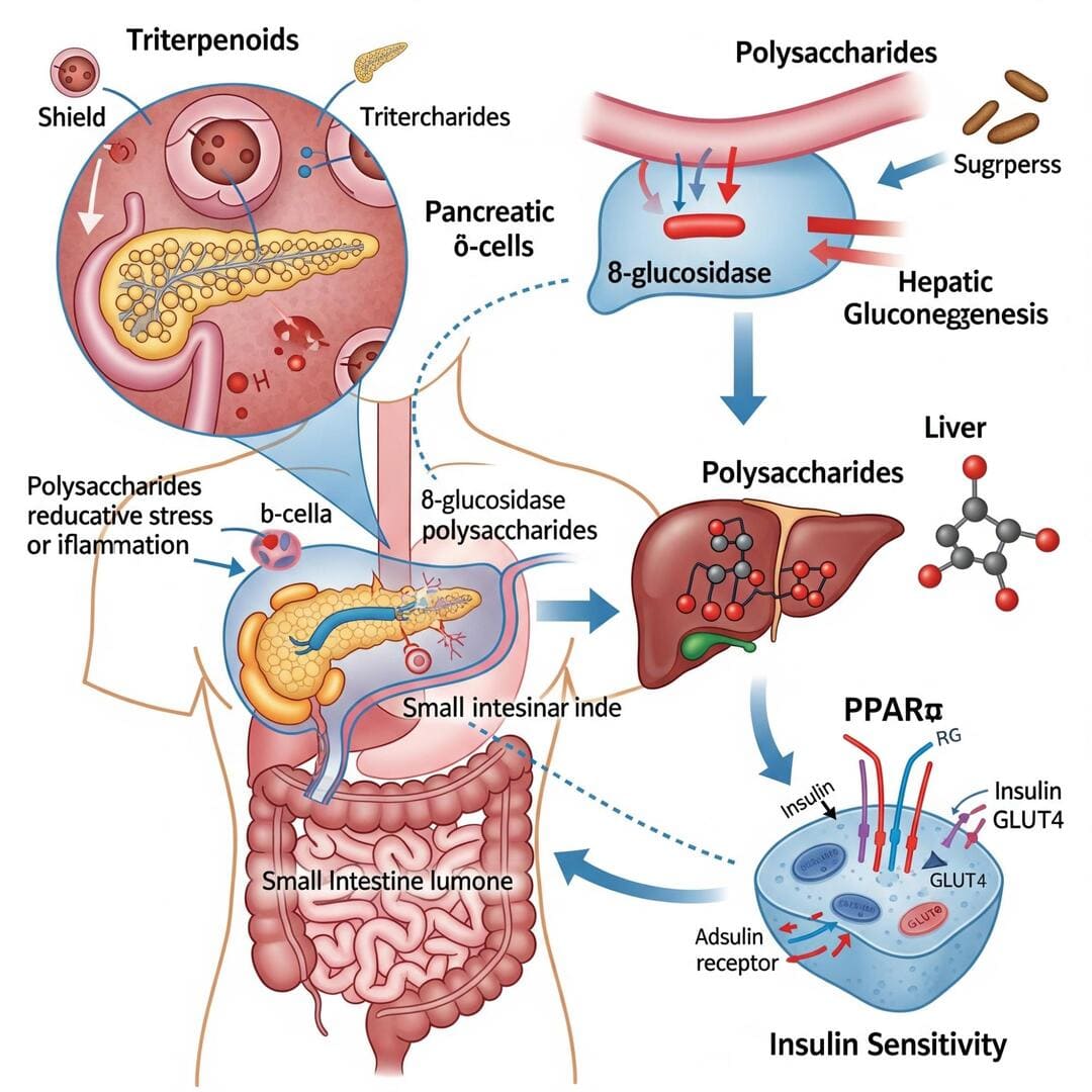 Wirkmechanismen von G. lucidum in der Glukoseregulation