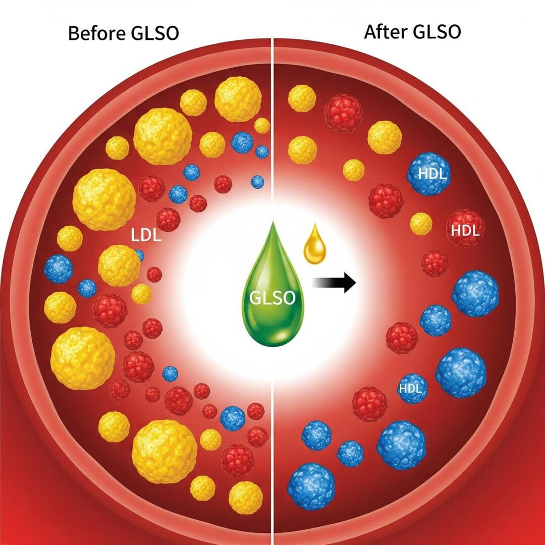 Positive Effekte von GLSO auf Cholesterin und Triglyceride
