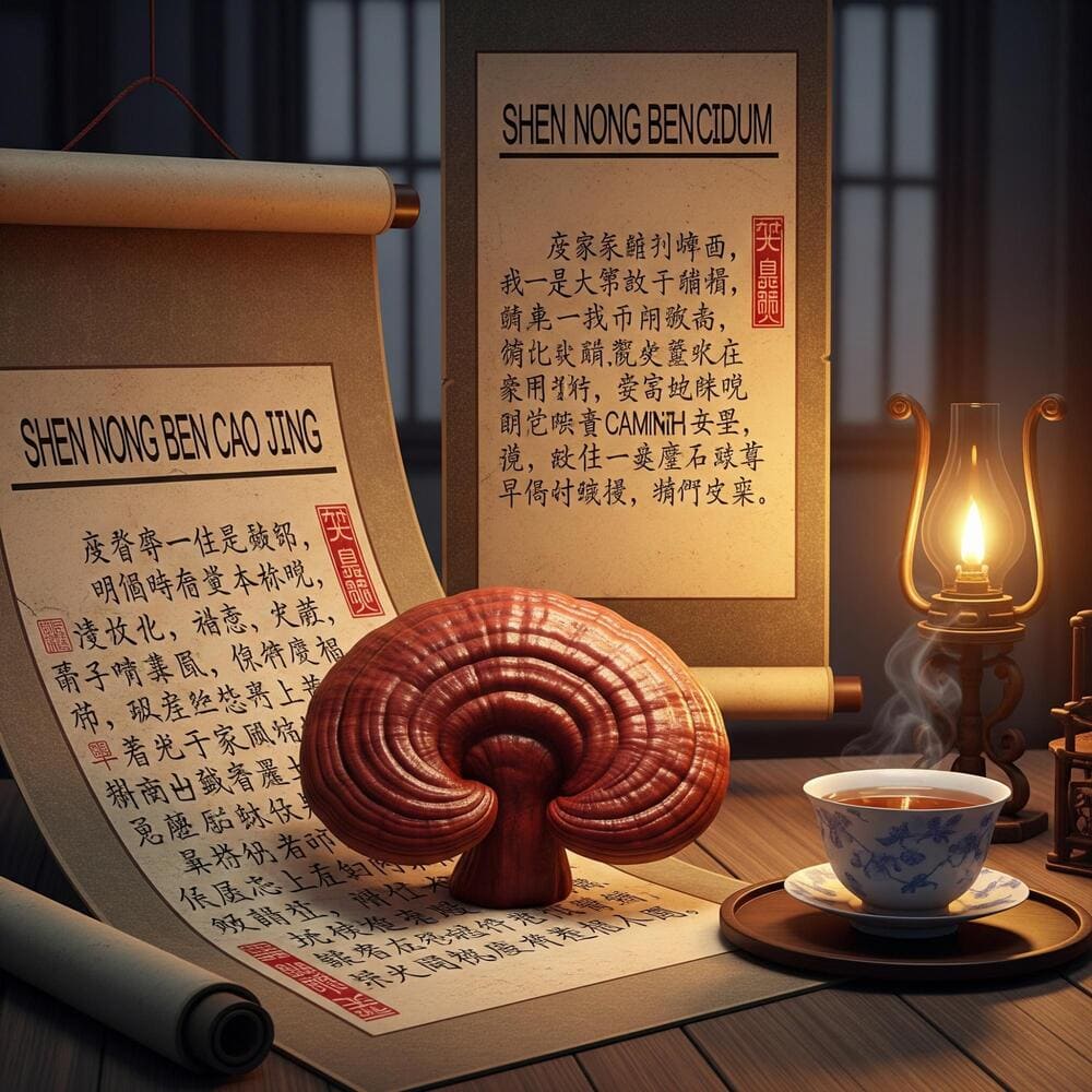 Die Weisheit des Reishi – Traditionelle Heilkunst aus dem Shen Nong Ben Cao Jing